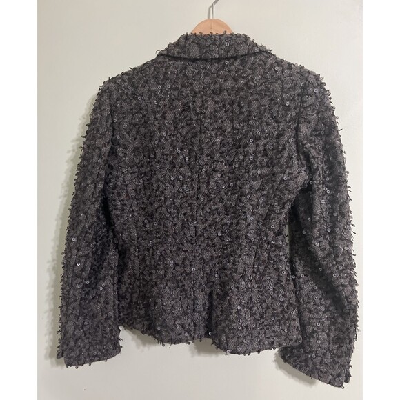 algo switzerland 100% Cashmere Women  Jacket With Sequins Work Size 38 NWOT - Picture 3 of 13
